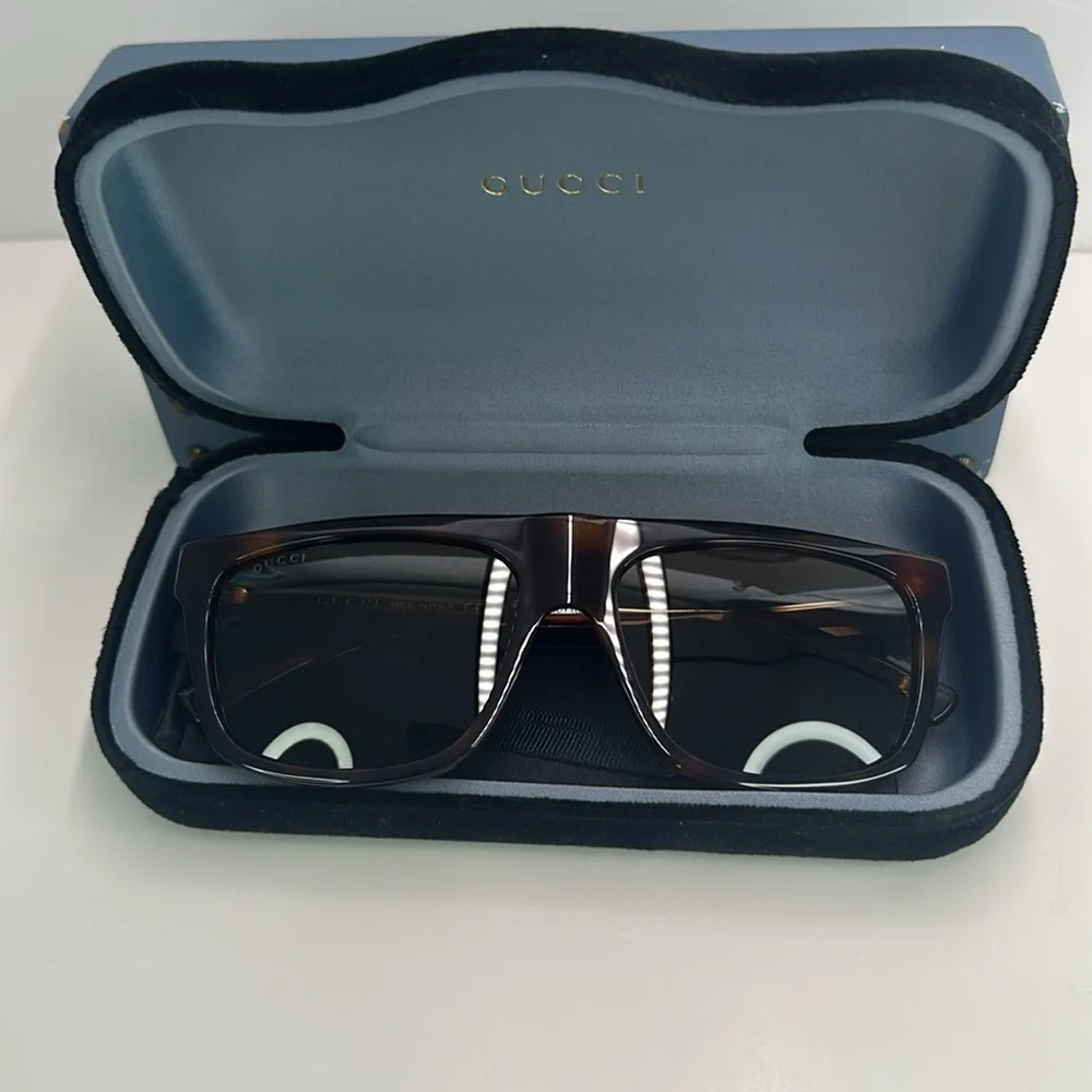 New Authentic Gucci GG0450S 003 57 Men's Sunglasses